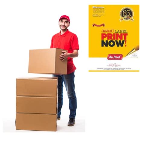 Desmat A4 Size Paper Labels 10 Label Per Sheet (Pack Of 100 Sheets)