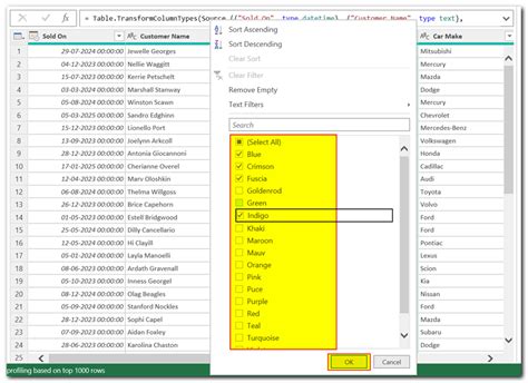 Excel Power Query Filter 的图像结果
