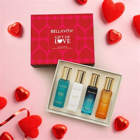 Luxury Unisex Perfume Gift Set - 4 x 20ml (Valentine) | Bella Vita