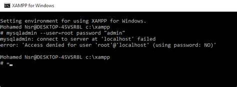 Access Denied Xampp MySQL 的图像结果