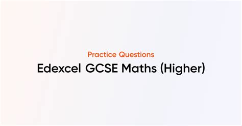 Free Edexcel GCSE Maths Exam Questions | TutorChase