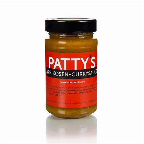 Patty`s apricot curry sauce, created by Patrick Jabs, 225 ml, Glass