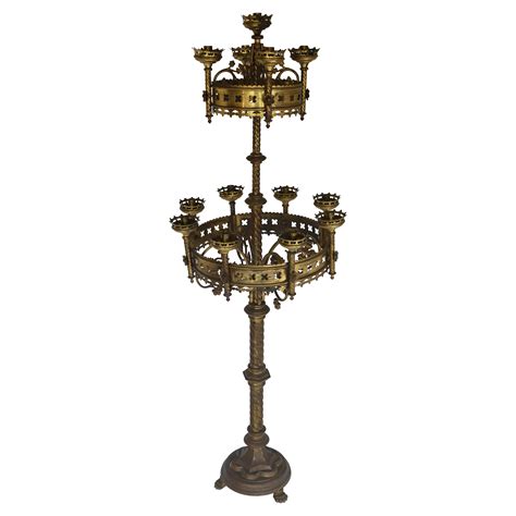 Adjustable English Gothic Revival Candelabra at 1stDibs | sculpture ...