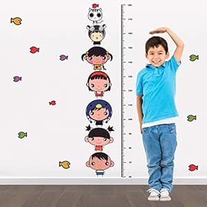 StickMe Kids Growth Chart Wall Sticker | Multi-Colour Vinyl Learning ...