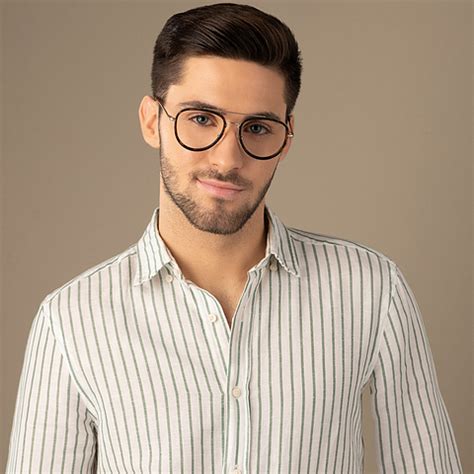 Buy Gold Brown Tortoise Full Rim Aviator Lenskart Air fusion VC E11288 ...
