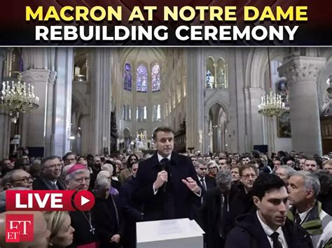 LIVE | President Emmanuel Macron speaks at Notre Dame rebuilding ...