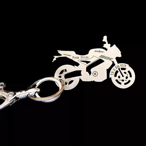 Bajaj Pulsar NS200 Personalized Keychain – Custom Engrave Bike Keyring ...