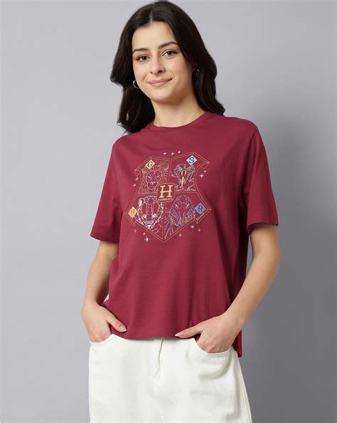 Harry Potter Printed Regular Fit Tshirt For Women – Free Authority