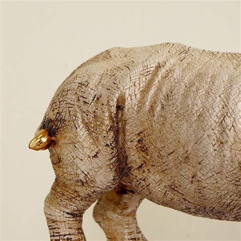 Golden-Horned Rhino Table Accent – The Artment