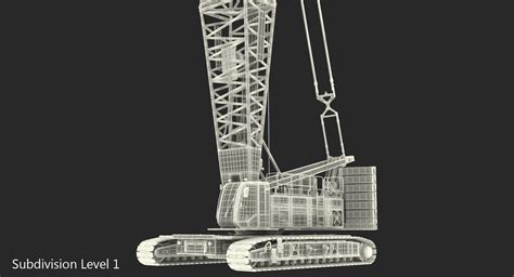 Crawler Crane Liebherr LR1250 3D model | 3D Molier International