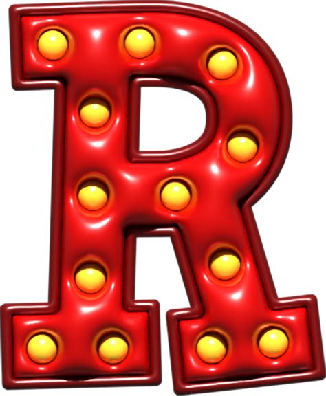 Shiny Red 3D Uppercase Letter R 27695438 PNG
