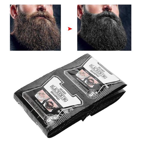 Buy SEVICH Men Beard Dye with Gloves Natural Mustache Black Color Dye ...