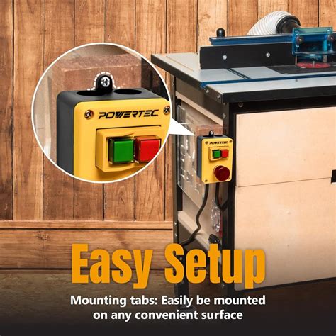 POWERTEC 120V, 18A Magnetic Switch for Router Table, India | Ubuy