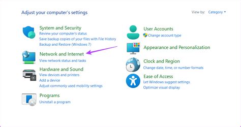 Image result for Control Panel Check Internet Network