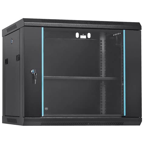 VEVOR 9U Wall Mount Network Server Cabinet, 15.5'' Deep, Server Rack ...