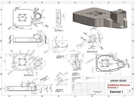 SolidWorks Advanced Exercises 的图像结果