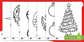 Dibujos Esferas de Navidad Para Colorear Para Niños - Twinkl