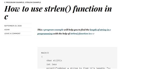 Strlen Function 的图像结果