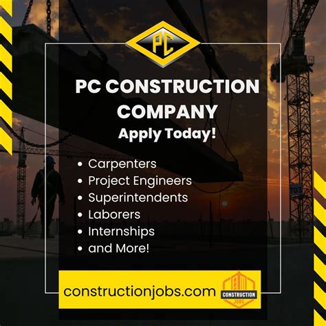 ConstructionJobs.com on LinkedIn: PC Construction Company Jobs ...