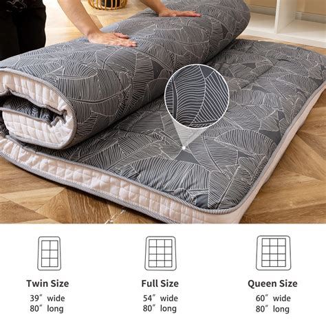 Snapklik.com : Extra Thick Futon Floor Mattress, Padded Japanese ...