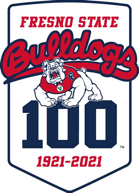 Fresno State Bulldogs Logo - Anniversary Logo - NCAA Division I d-h ...