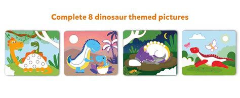 Buy Skillmatics Art Activity Dot it - No Mess Sticker Art, 8 Dinosaur ...