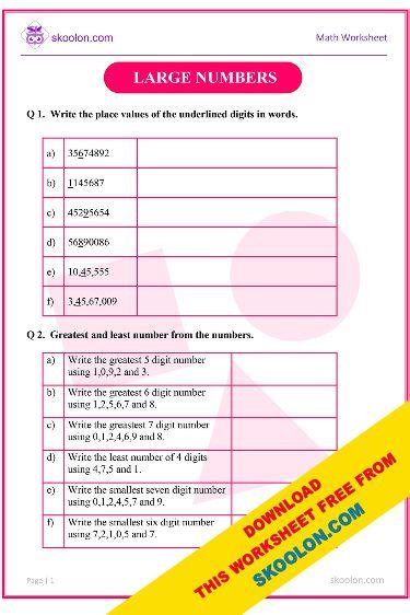 Image result for Large Numbers Class 5