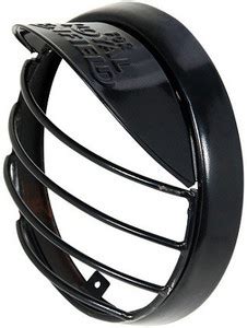 spydo Black Head Light Grill With Cap For Royal Enfield Classic 350 ...