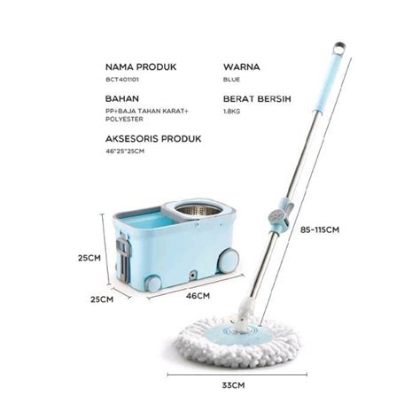 Jual ALAT PEL BONBOX BCT401101 MOP ULTRA SPINNING MOP ALAT TONGKAT KAIN ...