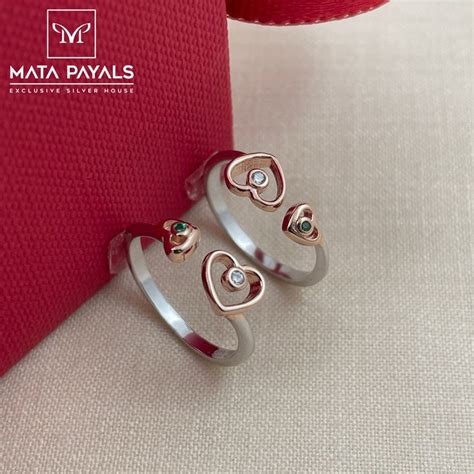 Dual Tone Heart Toe Ring – matapayals