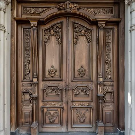 Vintage Door with Carved Details | Victorian front doors, Vintage doors ...
