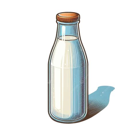Realistic Illustration Of A Bottle Milk, Bottle Of Milk, Milk Bottle ...