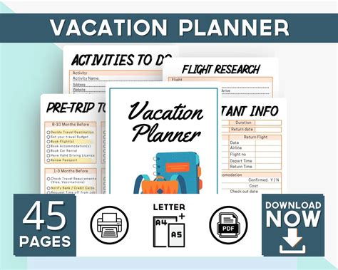 Image result for Vacation Planner Notebook