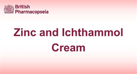Zinc and Ichthammol Cream - Definition, Characters - Definition ...