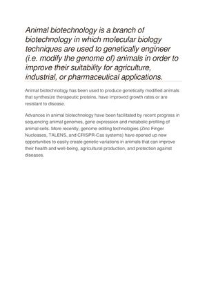 History, scope and future perspective of animal cell biotechnology ...