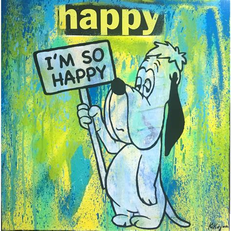 Painting Droopy « I am so happy » by Kikayou | Carré d'artistes
