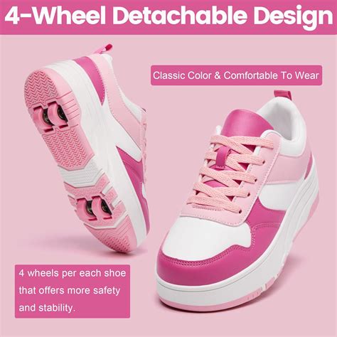 ANEFUN Roller Skate Shoes for Women Girls Detachable India | Ubuy