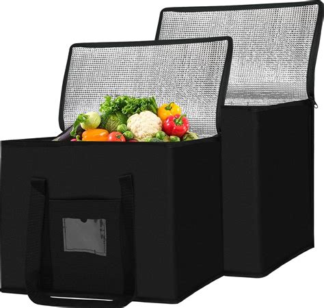Amazon.com: 2 Pack Cooler Bag and Insulated Grocery Bags for Food ...