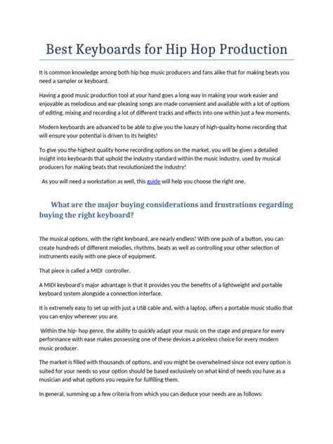 Image result for Hip Hop Keyboard Tutorial