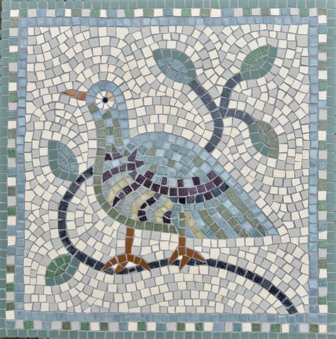 Roman Mosaic Art Project Cities In The Dust II Bas Relief, Faux