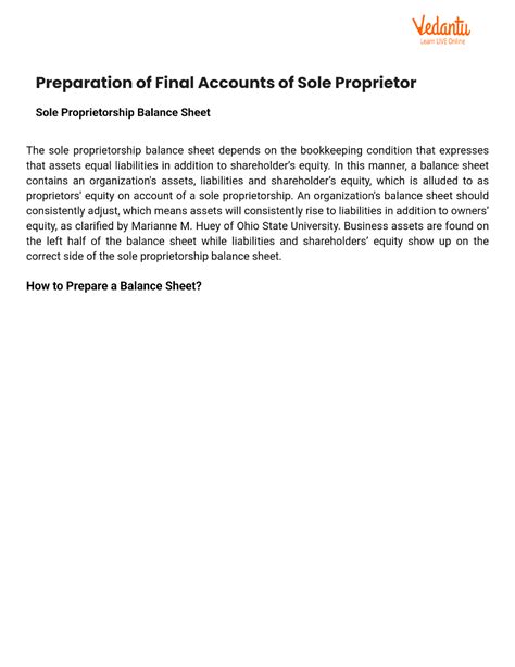 Preparation of Final Accounts of Sole Proprietor - Computer Application ...