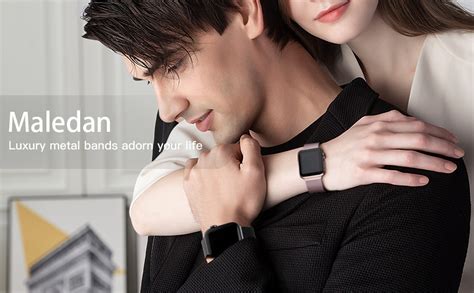 Maledan Magnetic Bands Compatible with Apple Watch Strap 49mm 45mm 44mm ...