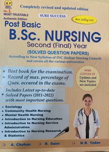 Bsc Nursing Second(Final) Year Solved Question Paper Bhawna Publication ...