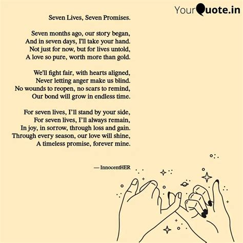 Seven Lives, Seven Promis... | Quotes & Writings by Nidhi | YourQuote