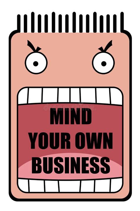 Mind Your Own Business Cartoon 的图像结果