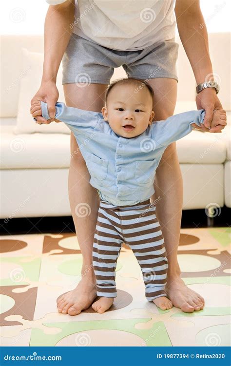 Excitement of Baby S First Steps Stock Photo - Image of finger, born ...
