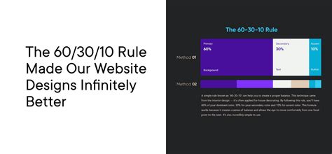 The 60/30/10 Rule Made Our Website Designs Infinitely Better