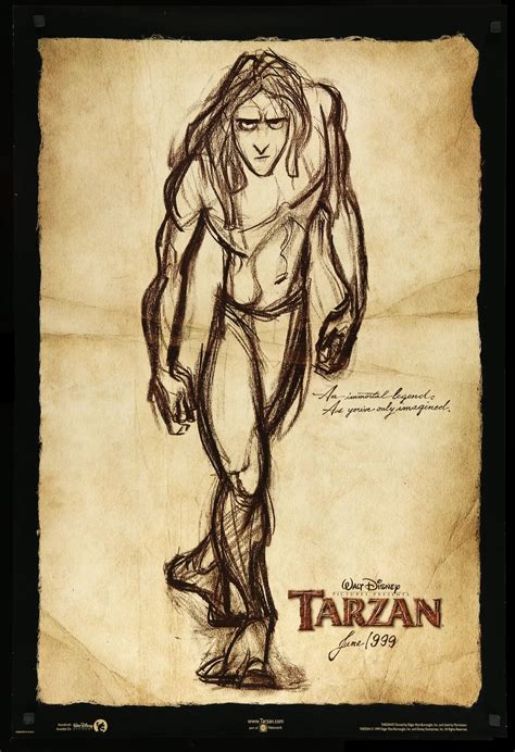Tarzán (1999) Póster de película original de una hoja - Original Film ...