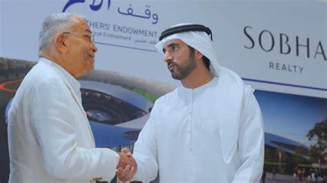 PNC Menon, Founder Sobha Group and Mohammed bin Rashid Al Maktoum ...