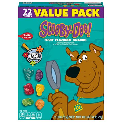 Betty Crocker Scooby Doo Fruit Flavored Snacks - 22 ct - Walmart.com